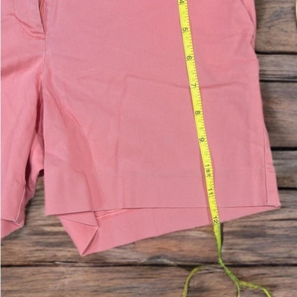 LOFT Pink Bermuda Shorts Tailored Cotton Blend - Picture 6 of 9